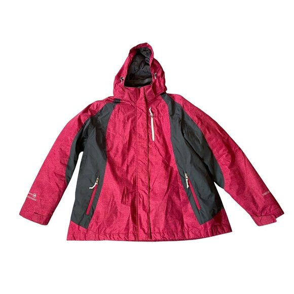 Free Country Jacket Removable Lining & Multiple Pockets Red XL - Picture 1 of 12